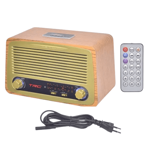 Caixa de som port�til retr� 35W RMS Bluetoot