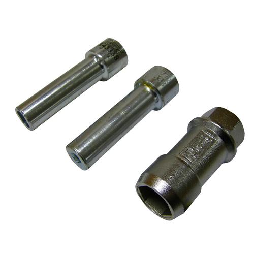 Soquete vazado 19 mm e dois adaptadores da porca do amortecedor dianteiro - 143338