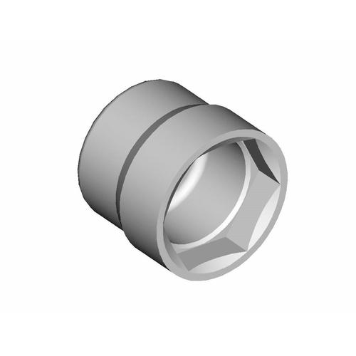 Chave sextavada com encaixe de 3/4