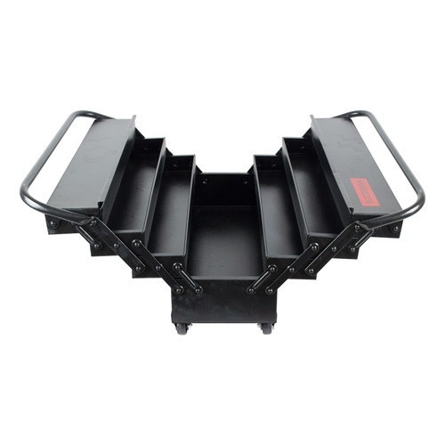 Caixa para ferramentas sanfonada 7 gavetas com cabo dobravel e rodas - RLL-11