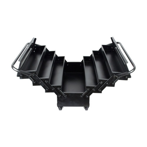 Caixa para ferramentas sanfonada 7 gavetas com cabo dobravel e rodas - RLL-11