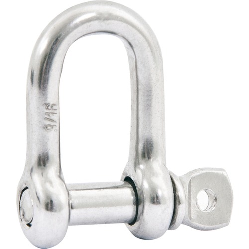 Manilha reta em inox para cabo de ao 