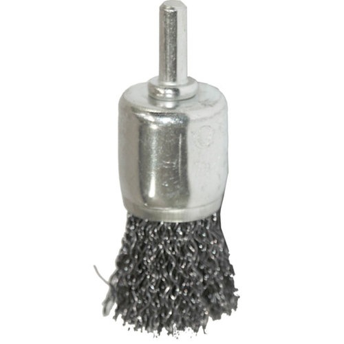 Escova de ao tipo pincel arame ondulado 3/4