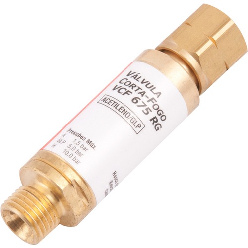 V�lvula corta fogo acetileno para regulador - VCF 675 RG