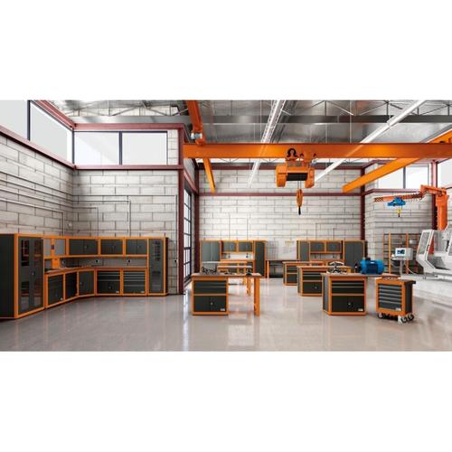 Armário para ferramentas 1 porta e gavetas plásticas laranja Armário para ferramentas 1 porta e gavetas plásticas laranja