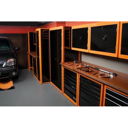 Armário para ferramentas 1 porta e gavetas plásticas laranja Armário para ferramentas 1 porta e gavetas plásticas laranja