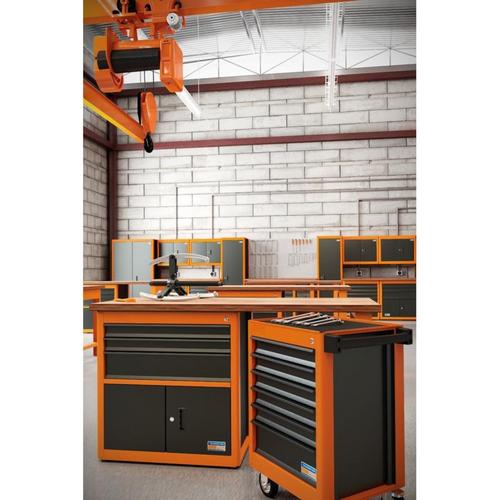 Armário para ferramentas 1 porta e gavetas plásticas laranja Armário para ferramentas 1 porta e gavetas plásticas laranja