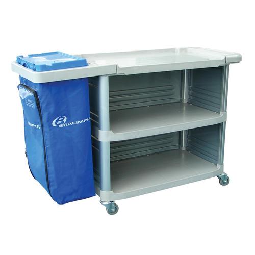 Carro funcional extra com 1 bolsa com fechamento Carro funcional extra com 1 bolsa com fechamento