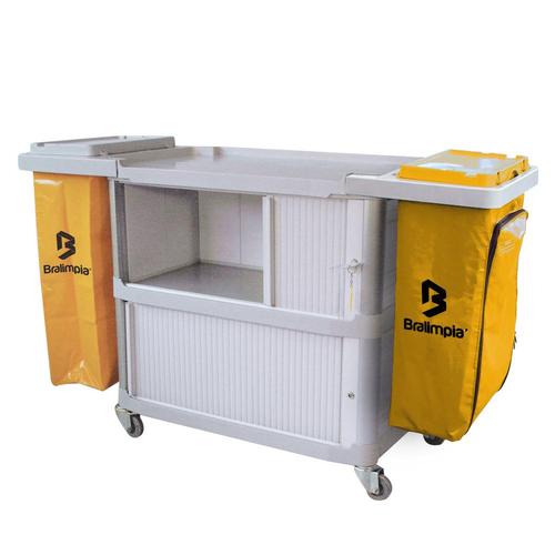 Carro funcional extra com 2 bolsas com porta - CAAMAM