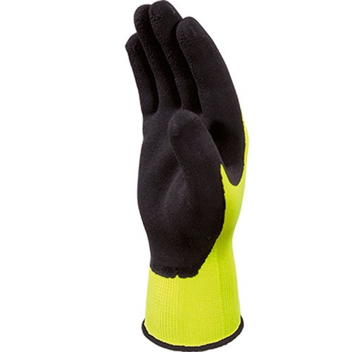 Luva em malha poli�ster amarela G - Apollon