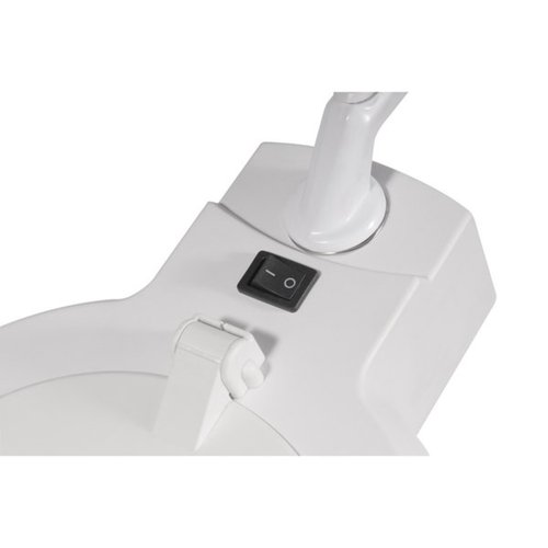 Lupa articulada com LED com fixador para bancada   110V/220V