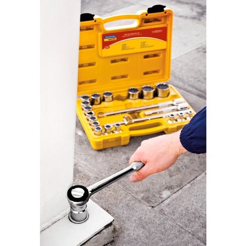 Jogo de soquete estriado de 8 a 32 mm encaixe 1/2