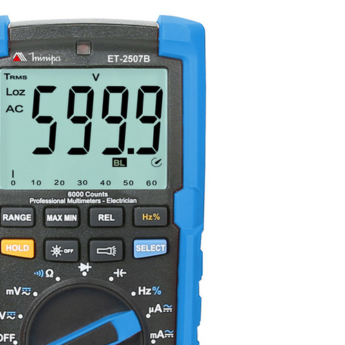 Multímetro digital portátil CAT IV ET-2507B Multímetro digital portátil CAT IV ET-2507B