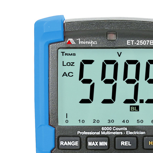 Multímetro digital portátil CAT IV ET-2507B Multímetro digital portátil CAT IV ET-2507B