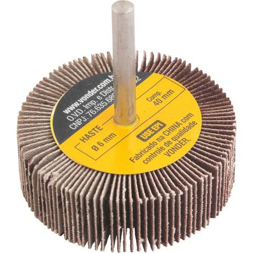 Roda de lixa 60 mm x 20 mm com haste gr�o 120