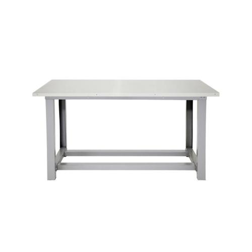 Bancada modular com tampo compensado naval 25 mm chapa inox 1mm 160 x 73 cm