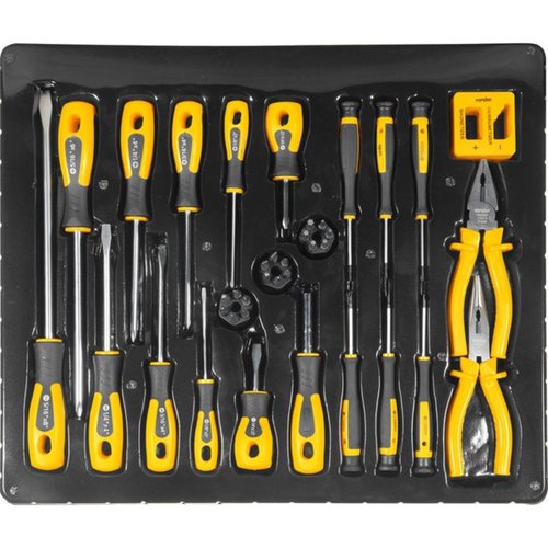 Jogo de ferramentas manuais com 38 peas