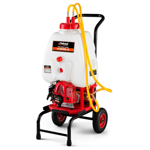 Pulverizador costal a gasolina 1 hp 25L com carrinho - PC260TKDL-Q