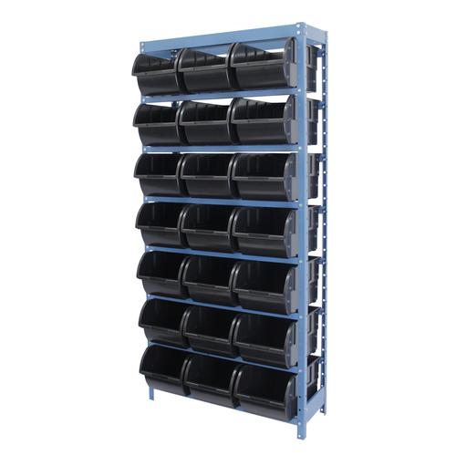 Estante met�lica com 21 gavetas n�7 preta - NE21/7P