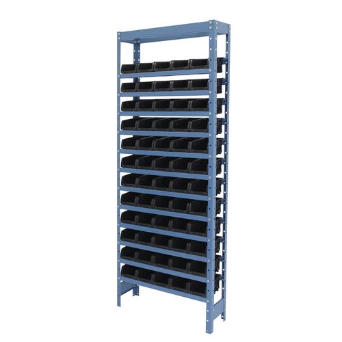 Estante metlica com 60 gavetas n3 preta - NE60/3P	