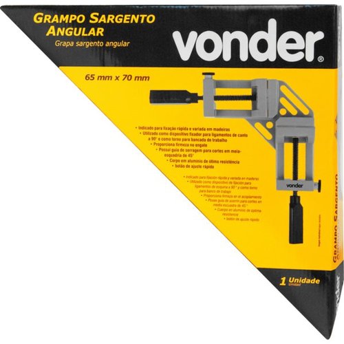 Grampo sargento angular 65 x 70 mm Grampo sargento angular 65 x 70 mm