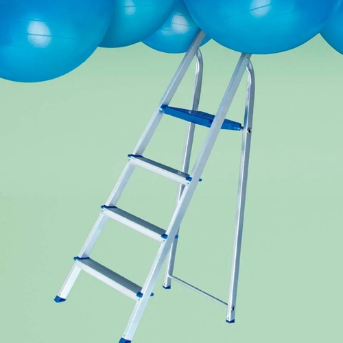 Escada de alumnio 4 degraus modelo residencial - 5102