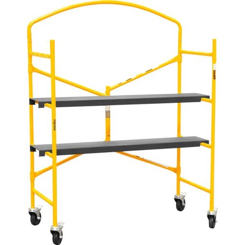 Andaime dobrável portátil com 4 rodízios Andaime dobrável portátil com 4 rodízios