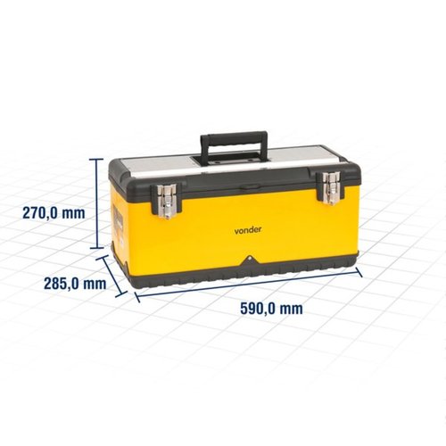 Caixa metálica para ferramentas e equipamentos - CMV0590 Caixa metálica para ferramentas e equipamentos - CMV0590