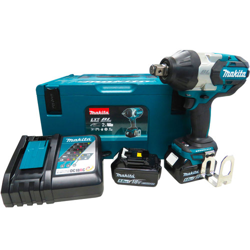 Chave de impacto a bateria 18V 5.0 Ah encaixe 3/4 com 2 baterias e maleta - DTW1001RTJ 110V/220V Chave de impacto a bateria 18V 5.0 Ah encaixe 3/4 com 2 baterias e maleta - DTW1001RTJ 110V/220V