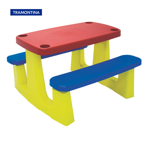 Mesa Infantil para Pic-nic e escolar colorida - 92360000 Mesa Infantil para Pic-nic e escolar colorida - 92360000