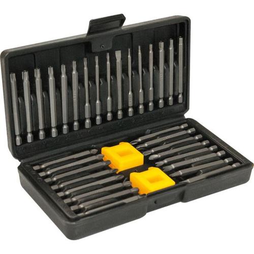 Jogo de ponteiras com 35 pe�as corpo fino encaixe sextavado 1/4