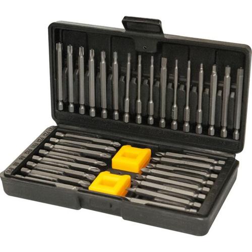 Jogo de ponteiras com 35 pe�as corpo fino encaixe sextavado 1/4