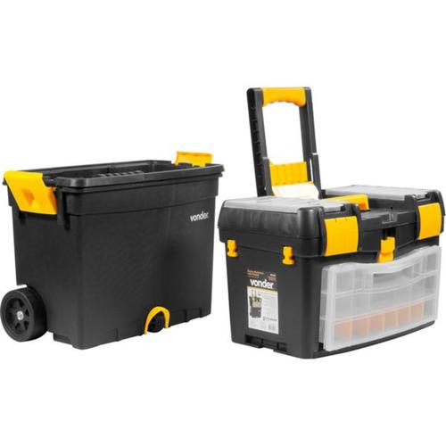 Caixa plástica para ferramentas com rodas 46,0 x 26,0 x 62,0 cm - CRV0400 Caixa plástica para ferramentas com rodas 46,0 x 26,0 x 62,0 cm - CRV0400