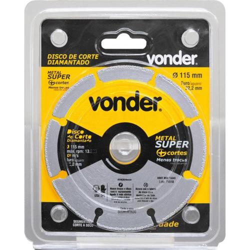 Disco diamantado segmentado 115 mm para metais - Metal Super