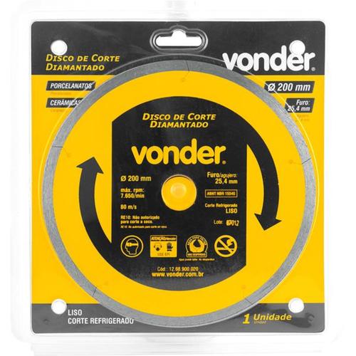 Disco diamantado liso 200 mm para porcelanato e cer�mica