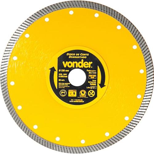 Disco diamantado turbo 230 mm para porcelanato e cerâmica Disco diamantado turbo 230 mm para porcelanato e cerâmica