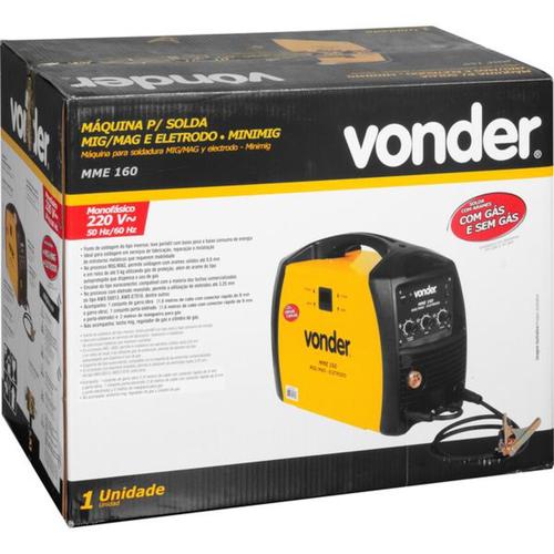 Inversora de solda Multiprocesso 160A para Eletrodo e Mig - Minimig MME160  220V