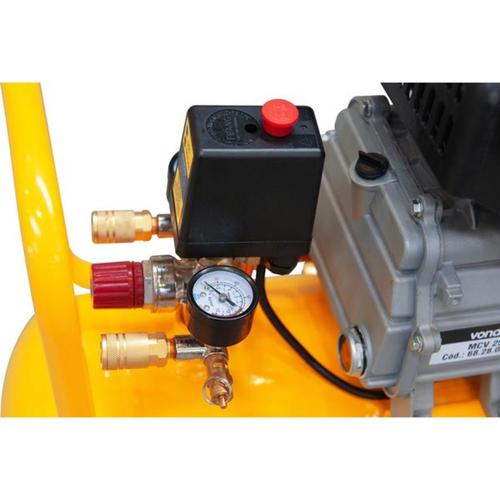 Compressor de ar 6,5 pés 25 litros 2 hp - MCV25 110V Compressor de ar 6,5 pés 25 litros 2 hp - MCV25 110V