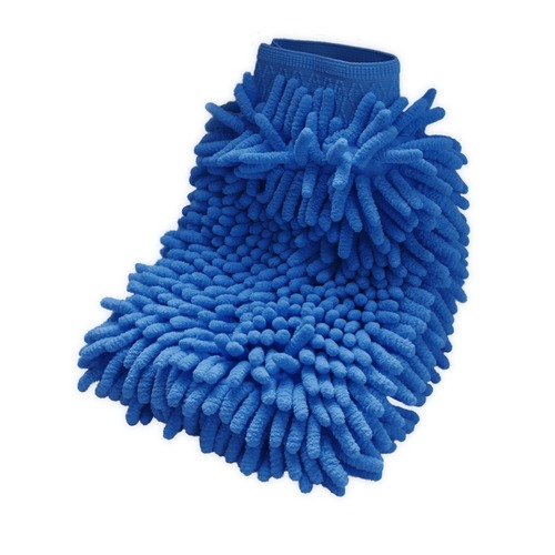 Luva de microfibra multiuso azul