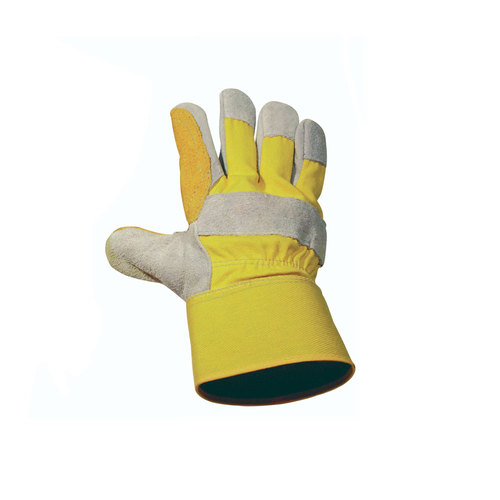 Luva em lona para construo civil