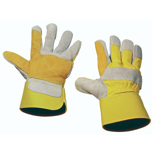 Luva em lona para construo civil