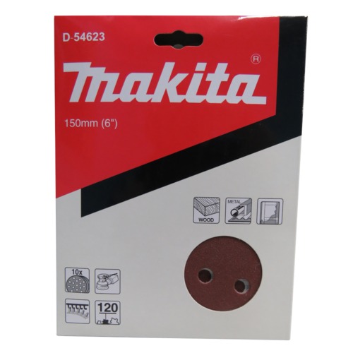 Disco lixa 150 mm grão 120 com 10 peças Disco lixa 150 mm grão 120 com 10 peças