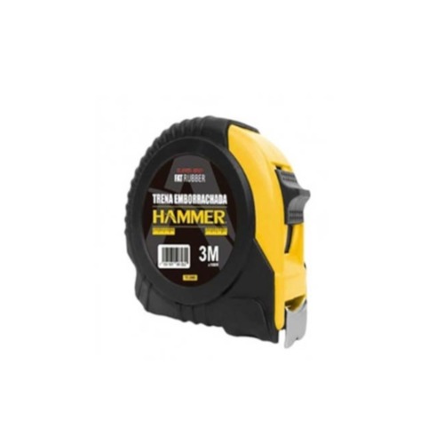 Trena emborrachada com fita de a�o 16 mm x 3 m com trava