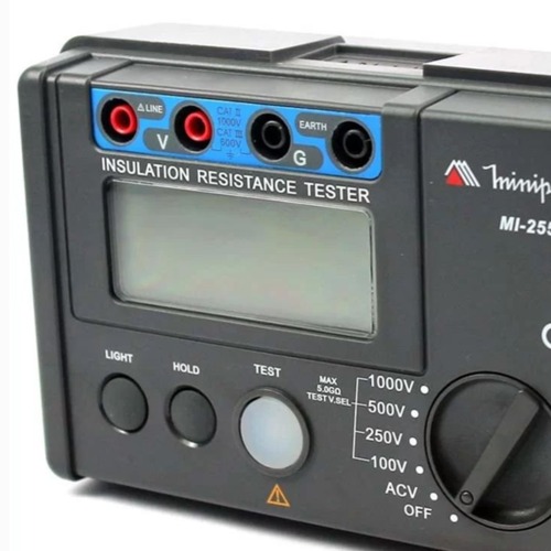 Megmetro digital para medio de resistncia de isolao 5,5Ω CAT III 600V - MI-2552