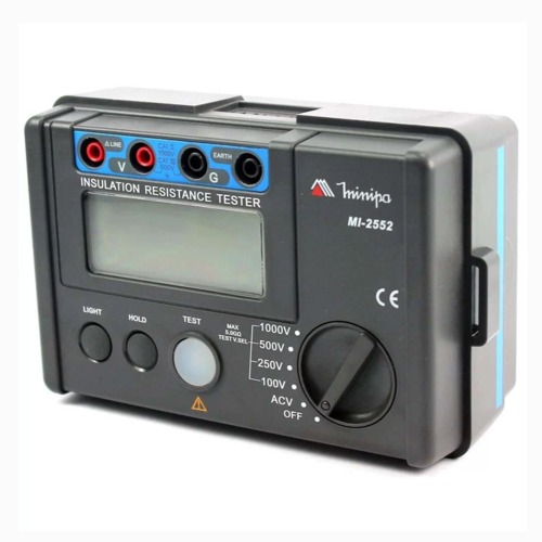 Megmetro digital para medio de resistncia de isolao 5,5Ω CAT III 600V - MI-2552