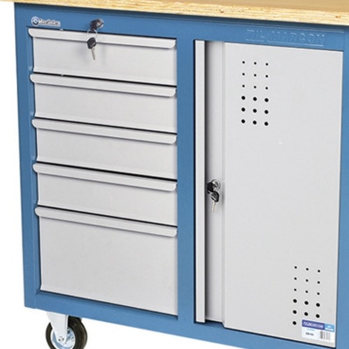 Bancada móvel com tampo em madeira - CR-25 Bancada móvel com tampo em madeira - CR-25