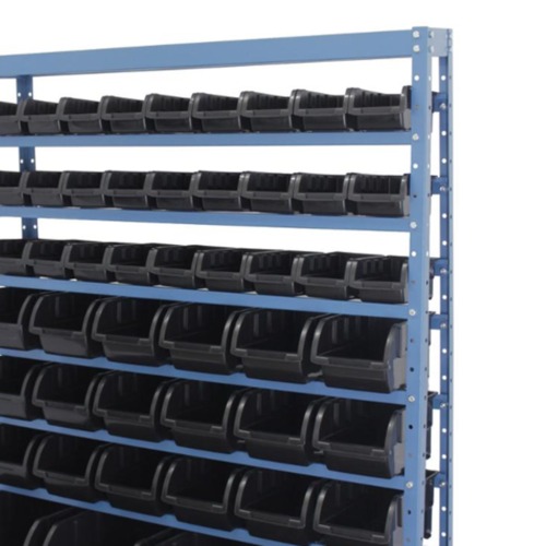 Estante metlica com 49 gavetas medidas diversas preta - NE49P