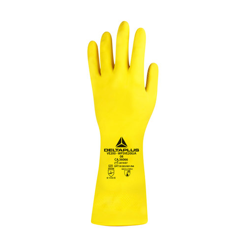 Luva de látex flocada forrada 30 cm - VE200 Luva de látex flocada forrada 30 cm - VE200