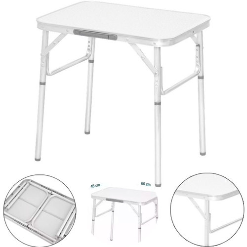 Mesa de alum�nio dobr�vel com tampo de mdf 60 x 45 x 25/59cm - 695828