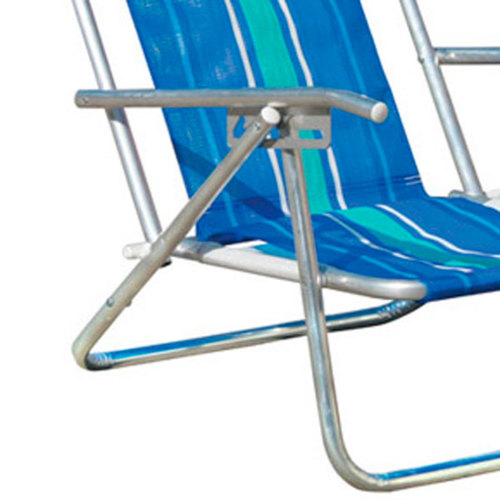 Cadeira de praia em alumnio dobrvel 5 posies